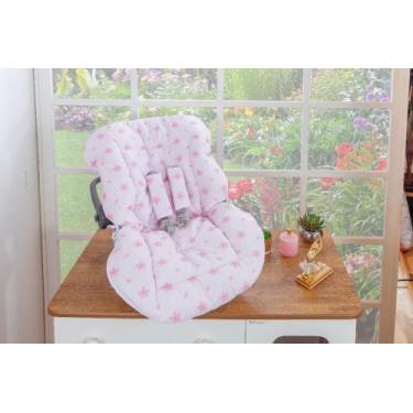 Imagem de Capa Almofadada Para Bebê Conforto Estampa Baby + Proteção Para Cinto 