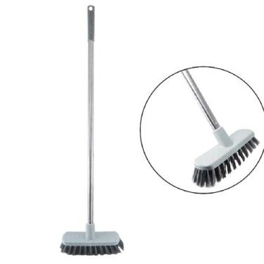 Imagem de Mini Vassoura Com Cabo Inox Limpeza Janelas Portas Cantos - Equipe F