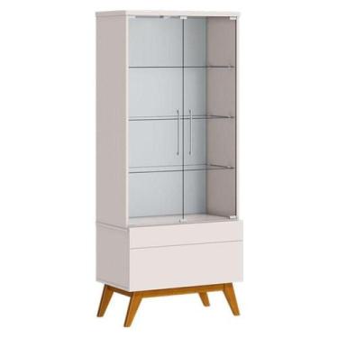 Imagem de Cristaleira Classic Off White - Imcal - IMCAL MÓVEIS