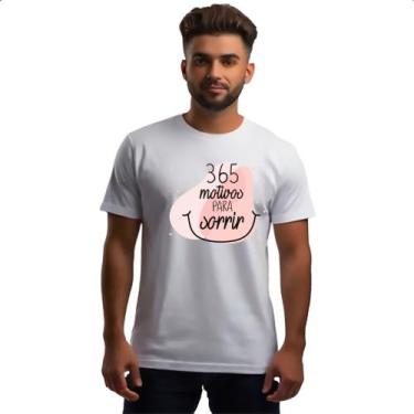 Imagem de Camiseta Unissex 365 motivos para sorrir - Alearts, EG