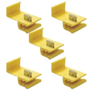 Imagem de Kit 5 Conector Emenda Rápida Derivação 2,5-6mm² para Fios e Cabos Elét