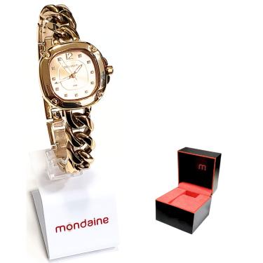 Imagem de Relógio Seculus Feminino Analógico Quadrado Corrente Rosé 77111LPSVRB2