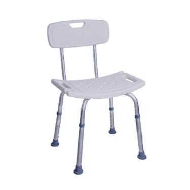 Imagem de Banqueta De Banho Com Encosto Supermedy 100kg Banco Cadeira