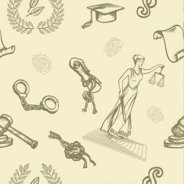 Imagem de Papel de Parede Temático Para Advocacias em Tons Bege 3,3m - DEKAL DEC