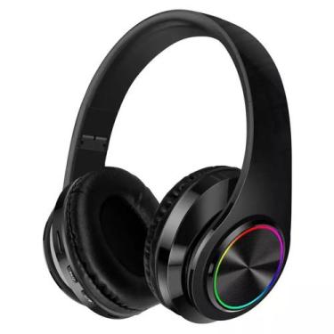 Imagem de Fone de Ouvido Bluetooth B39 Gamer Sem Fio Com Luz Led, Preto