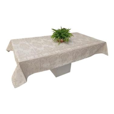 Imagem de Toalha De Mesa 10 Lugares Em Linhão 2,95m X 1,45m Qcasa Enxovais, Rend
