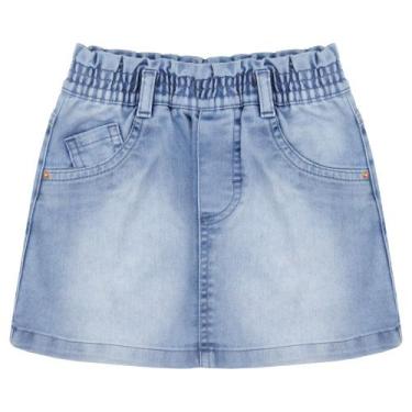 Imagem de Saia Infantil Look Jeans c/ Elástico Jeans, 01