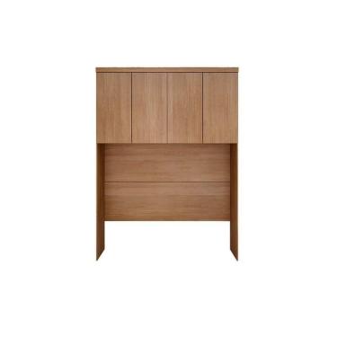 Imagem de Módulo De Quarto Casal Armário Ponte Aéreo -queen 167cm Rizon-linea C- 4 Portas Cumaru - Novo Horizonte