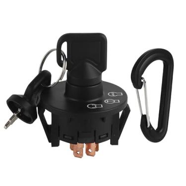 Imagem de FLYPIG Interruptor de ignição 3 posições com chave 5 terminais 117-2221 para ExMark Toro 137-4100 Z Master Time Cutter SS ZS Series Titan Exmark Lazer Z Quest Next Next