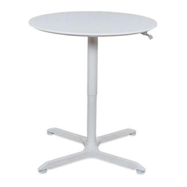 Imagem de FSE Luxor 373-LX-PNADJ-32RD Mesa de café redonda com altura pneumática ajustável de 81 cm