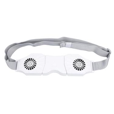 Imagem de 8000mAh Cintura Fan, Dual Blower System, Brushless Motor, Body Fan para Outdoor, Ventilador de Camping Portátil Adequado para Escritório, Jobsite, Ginásio, Fazenda (WHITE)