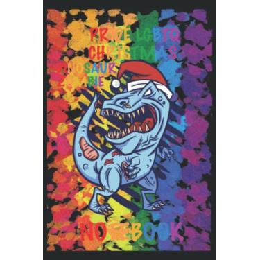 Imagem de Pride lgbtq natale Dinosaur Zombie Notebook: Notebook 120 pagine, dimensioni 15. 24 x 22, 86 cm