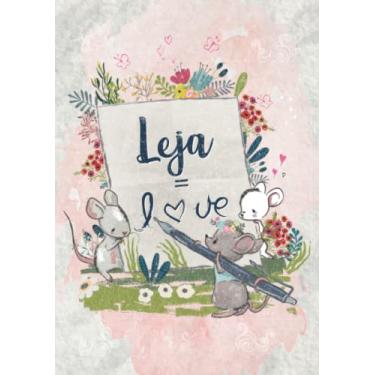 Imagem de Leja: Notebook A5 | Personalized name Leja | Birthday gift for women, girl, mom, sister, daughter ... | Letter: Leja = LOVE | 120 lined pages journal, small size A5 (ca. 6 x 9 inches)