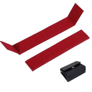 Imagem de CHGCRAFT Bolsa WOC Base Shaper Carteira Inferior Inserção Inferior Bolsas de Corrente Bolsa Retangular de Feltro Modelador de Base para Shaper Bolsa de Feltro, Modelador de Bolsa, Vermelho Escuro