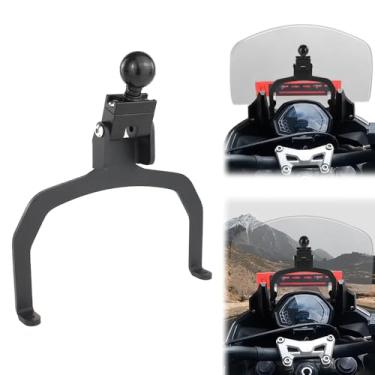 Imagem de xitomer Suporte GPS para motocicleta apto para Tiger Sport 660 2022-2025, Tiger Sport 800 2025 Suporte GPS para telefone, suporte de navegação compatível com bola RAM