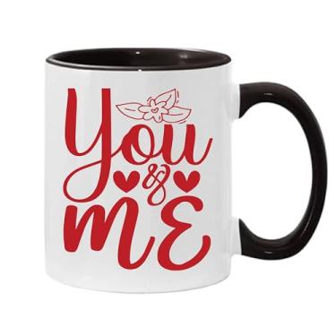 Imagem de SpreadPassion Caneca de café You And Me, presente para namorado e namorada, ideia de presente de dia dos namorados, presente para marido e esposa, ideia de presente de aniversário do dia dos namorados