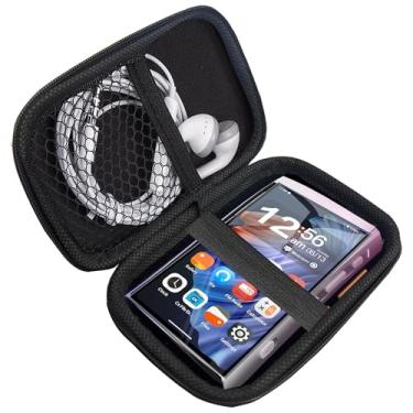 Imagem de Capa compatível com HiBy Digital M300, capa rígida Lamshaw para viagem e armazenamento, compatível com o leitor de música HiBy Digital M300 de 10 cm (preto)