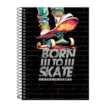 Imagem de Caderno Colegial 15 Matérias Capa Dura Urban Skate