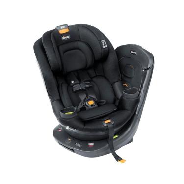Imagem de Cadeira de Bebe para Carro com Rotação de 360°, Sistema de Arnês Quick-Secure e Apoio de Cabeça, Chicco Fit360 ClearTex, Preta