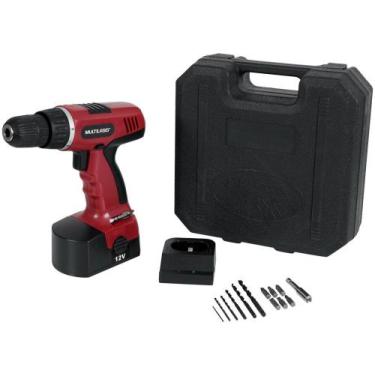 Imagem de Furadeira e Parafusadeira a Bateria Multilaser - 3/8 com Maleta 20 Peç