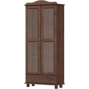 Imagem de Armario Cristaleira Madeira Maciça 85 Cm 8932 Cafe Milani Store Cafe