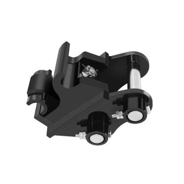 Imagem de Acessórios para miniescavadeira - acoplador mecânico de engate rápido, acoplador de troca rápida para escavadeiras pequenas, compatível com a maioria de até 3 toneladas. Mini escavadeiras, inclui 2