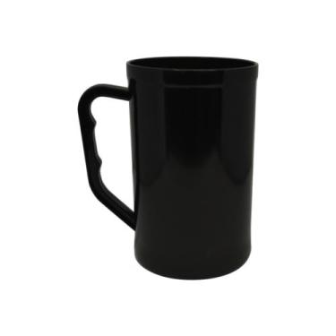 Imagem de Caneca Chopp Acrílica 500ml - SuperCopos, Preto
