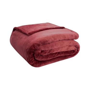 Imagem de Cobertor Casal Microfibra Velour Neo Camesa Terracota