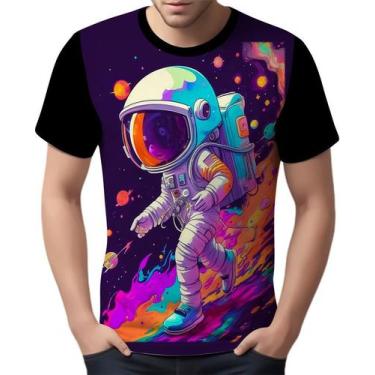 Imagem de Camisa Camiseta Galaxias Astronauta Marte Lua Planetas 3 - Enjoy Shop,
