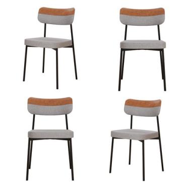 Imagem de Kit com 4 Cadeiras para Sala de Jantar Mona Yescasa