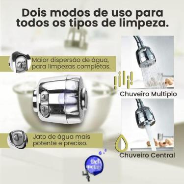 Imagem de Torneira Gourmet Para Pia Cozinha Parede Luxo CasaGrande Mundial - Um 