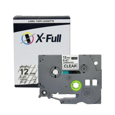 Imagem de Fita rotuladora compatível Brother TZE-131 12MMx8M Preto no Transparen