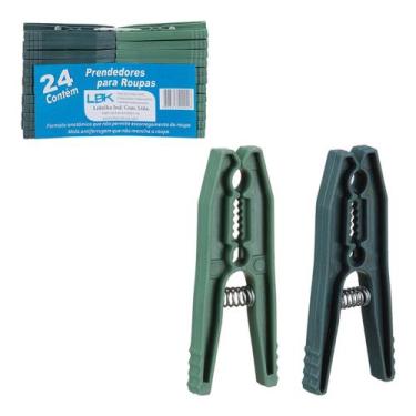 Imagem de Prendedor De Roupa Plástico Pregador Grande - 24 Unidades - LOBELKA