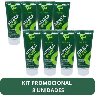 Imagem de Gel Massageador Fashion Arnica Sport Bisnaga 200ml Kit 8 Unidades - Fa