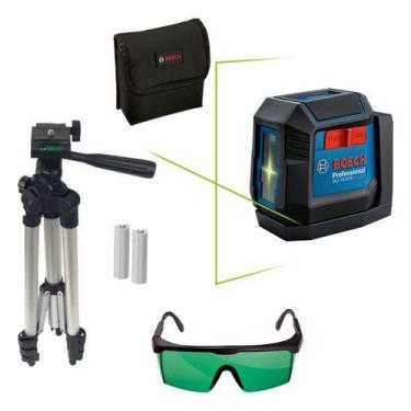 Imagem de Kit Nivel Laser Verde Bosch Gll1222 G 12 Metros Tripé Óculos