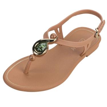 Imagem de Sandália Feminina Pedra Mármore Rasteira Harmonia Grendha