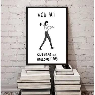 Imagem de Quadro Quebrando Preconceitos 33X24Cm - Com Vidro