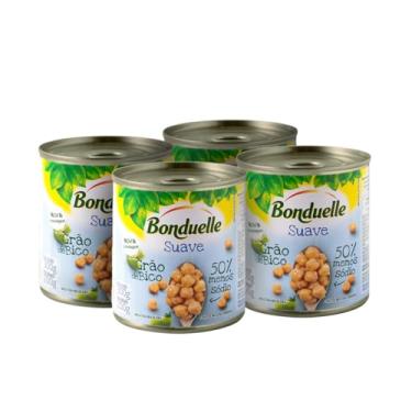 Imagem de Bonduelle Grão de Bico Suave 200g 4 unidades