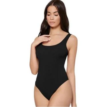 Imagem de Body Básico Suplex Feminino Decote Nas Costas  - WOLFOX, Preto, M