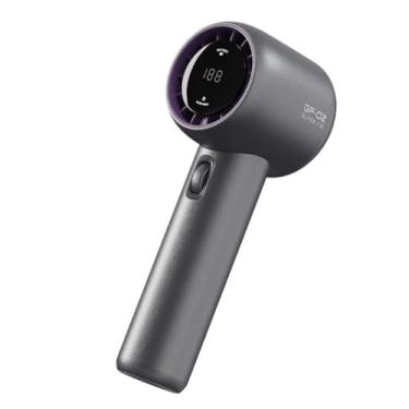 Imagem de Ventilador de mão de alta velocidade para ambientes externos recarregável, mini ventilador portátil usb de mão (Cinza)