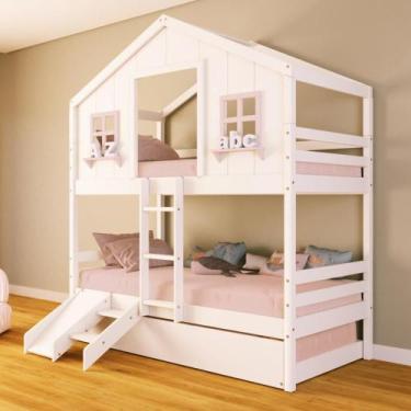 Imagem de Treliche Casinha dos Sonhos com Escada/ Escorregador Madeira Maciça Br