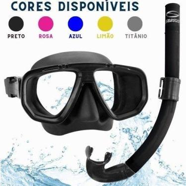 Imagem de Snorkel E Oculos De Mergulho - Kit Mergulho Seasub Kit Snoke - oem, Ro