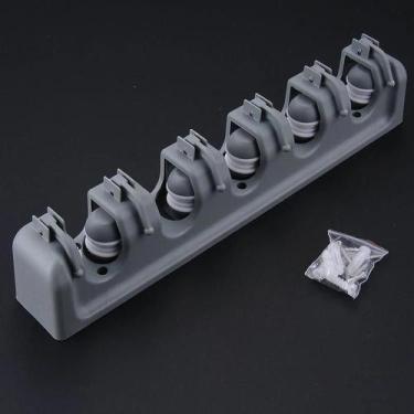 Imagem de Suporte De Vassoura Rodo Multiuso 5 Lugares E 6 Ganchos - SUPORTE ORGA