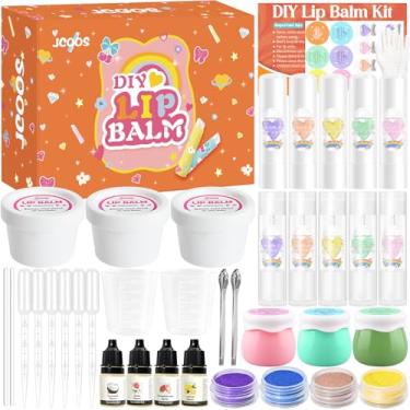 Imagem de Jcoos Kit De Protetor Labial Infantil Jcoos Faça Você Mesmo, Kit Divertido Para Fazer Protetor Labial, Kit Para Fazer Gloss Labial, Kit Hidratante Labial, Manteiga De Karité Natural, Cera De Abelha,