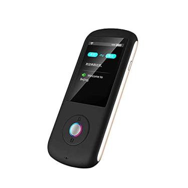 Imagem de Dispositivo de tradutor instantâneo, dispositivo de tradutor de idiomas inteligente, voz de idioma inteligente, tela sensível ao toque de 2,4 polegadas, 28 idiomas, bolso WiFi, tradutores eletrônicos