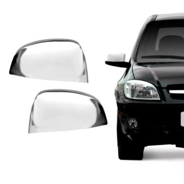 Imagem de Aplique Retrovisor Cromado Celta 2007/2015 Prisma - Cromoparts