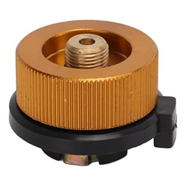 Imagem de Adaptador de fogão de acampamento Durável Conversor de tanque de gasolina de fechamento leve para camping ao ar livre Caminhada de churrasco de nylon alumínio de alumínio de cobre