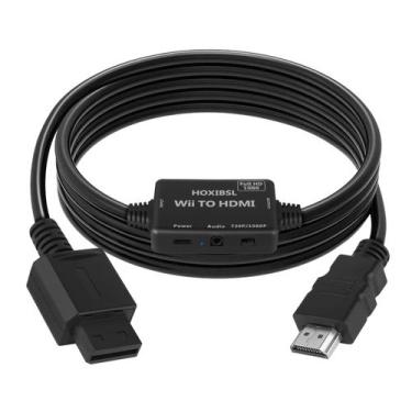 Imagem de Adaptador de cabo conversor HDMI HOXIBSL Wii para HDMI 1080P