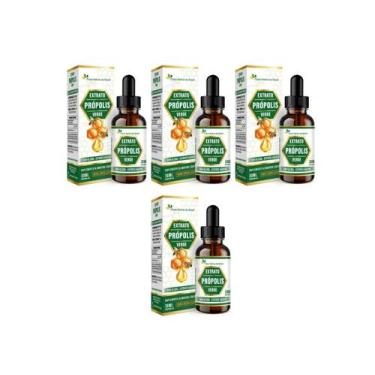 Imagem de Kit 4x Extrato de Própolis Verde 30ml Flora Nativa do Brasil