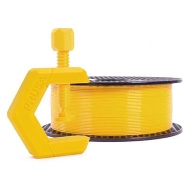 Imagem de Prusament PETG Carretel de filamento amarelo manga 1 kg 1,75 mm 1kg (1 kg), tolerância de diâmetro +/- 0,02 mm